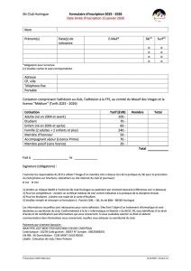 Formulaire d'inscription
